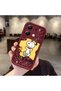 Redmi Note 13 Compatible Impact Protection Lens Protection Claret Red Silicone Case Cute Snoopy Pattern