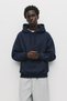 Zemli̇ya_Unisex Thick 3 Thread Kar Basic Ov Oversized a Cotton Sweatshirt Cardigan & Comfort Sda598 - 4