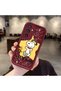 Samsung Galaxy S23 Fe Compatible Impact Protection Lens Protection Claret Red Silicone Case Cute Snoopy Pattern - 2