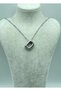 Steel silver balloon d letter necklace - 25-clkk29 - 2