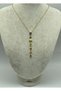 Steel gold-tone y necklace - small size - 25-clkk52 - 2