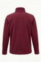 Burgundy Bato Collar Outdoor Fleece Jacket with Full Zipper and Pockets - 2