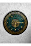 Unbreakable Glass Wall Clock, Both Table and Wall Clock, Islamic Calligraphy Art, Turquoise Gold Home and Office Gift