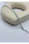 Steel Silver Side-By-Side Round Stone Waterway Bracelet - 26Slb26 - 2