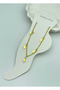 Steel Gold Lightning Anklet - 25Hal11 - 2