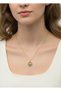 Steel Gold Fish Necklace - 25-Clkk58
