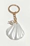 Pearl Oyster Gold Chain Keychain - 2