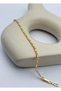 Steel Gold Baguette Stone Waterway Bracelet - 26Slb25 - 2