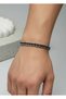 Steel Silver Black Striped Men's Rolx Bracelet - 26Blke02