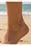Steel Gold Lightning Anklet - 25Hal11