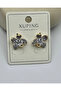 Xuping Rose Stone Flower Earrings - 25-Xpkp278 - 2