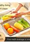 Stainless Steel Expandable Sink Colander, Adjustable Square Mesh Drain Basket for Kitchen - 2
