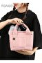Women's Canvas Mother Baby Bag Durable Large Capacity Shoulder Bag Multi Layered Partition Leisure H - 6
