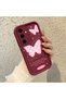 Samsung Galaxy S24 Fe Compatible, Beautiful Butterfly Pattern Silicone Phone Case.