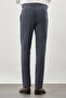 Men's Navy Blue Flat Flexible Side Pocket Slim Fit Trousers 1003245209_204 - 4