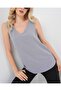 V-Neck Zero Sleeve Blouse 950 - Gray - 2