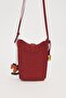 Dark Brown Horse Charm Detailed Shoulder Bag - 4