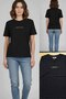 Women's Midnight Plans Gold Written 100% Cotton T-Shirt - 5