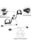 Portable Under Desk Mini Pedal Exerciser, Arm and Leg Exercise Bike for Home Workout, Rehabilitation - 2