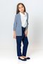 Girl's Striped Open-Front Jacket - New Season - 4
