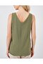 V-Neck Zero Sleeve Blouse 950 - A.Khaki - 2