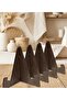 Set of 4 Decorative Wooden Stands - 20cm Book, Plate, Frame, and Plaque Holder Stand - 3