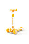 - 3 wheel kids scooter, Adjustable Handle Kick Scooter with LED PU Wheels, Yellow, 3-8 Y