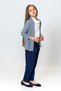 Girl's Striped Open-Front Jacket - New Season - 5
