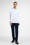 Striped Pattern Hard Collar Long Sleeve Pocketed Comfort Fit Cotton Shirt 1004255274 - 2