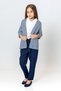 Girl's Striped Open-Front Jacket - New Season
