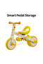 - 4-in-1 Kids Bike: Balance, Sliding, Push & Tricycle Modes, Indoor/Outdoor, Yellow, 3-6 Y - 5