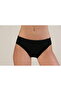 Women's Black Basic Panties Mid Waist Comfortable Fit Daily Underwear 3-Pack - 2