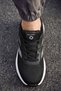 Women's Orthopedic Memory Foam Sole Black Walking Sports Shoes - 4