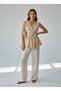 Everyday Anvelop Linen Blouse - 4