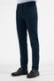 Navy Blue Gabardine 5-Pocket Straight Leg Casual Slim Fit Cotton Denim Trousers 1023255164 - 3