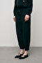 Women's Comfortable Elastic Waist Modern Cut Trousers - 2