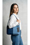 Women's Denim Shoulder Bag Denim Fabric Strap Bag - 7
