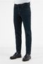 Navy Blue Gabardine 5-Pocket Straight Leg Casual Slim Fit Cotton Denim Trousers 1023255164 - 3