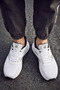 Women's Orthopedic Memory Foam Sole White Walking Sports Shoes - 3