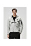 Tech Fleece Windrunner Gri Kapüşonlu Sweatshirt