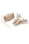 Women's Pointed Toe Style Heeled Evening Dress Shoes and Portfolio Clutch Chain Strap Bag - 5