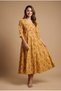 Rochie din bumbac imprimat manual