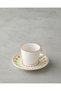 Livia Bone Porcelain 4 Piece Coffee Cup Set for 2 Persons 90 ml Colorful - 3