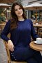 Women's Mercerized Slit Young Mother Seasonal Sweater