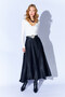 Black Belt Detailed Satin Skirt |   Ek1002910743