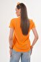 Women's Crew Neck Long Back Crew Neck Oversized T-Shirt 260023 - 5