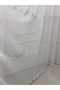 Perli̇na Gold Detail 1/2,5 Pleated Tulle Curtain Apm - 2