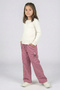 Girl's Star Embroidered Denim Trousers - 3