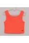 Girl's Zero Sleeve Crop T-Shirt - 32533 - Neon Orange