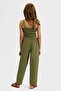 Girl's Cashmere Crop 8-14 Years Khaki - 2